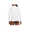 Nike Essential Hydroguard Outdoor Casual Sports Crew Neck Long Sleeve Two Piece Swimsuit Women Swimsuit White NESSA386-100