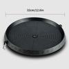 32Cm Maifan Stone Charcoal Grill Pan Round Outdoor Picnic Garden Party Terrace Beach Korean Bbq Plate Non-Stick Aluminum Tray