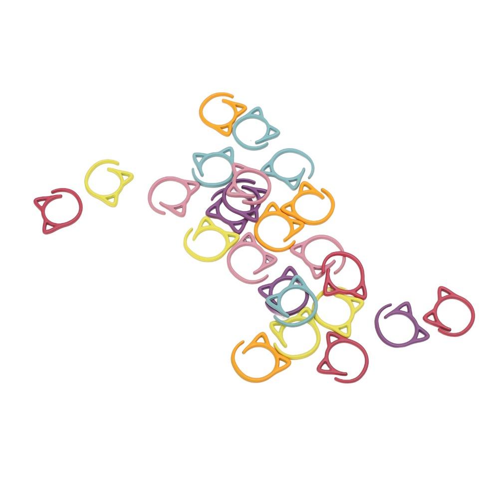 24pcs Zinc Alloy Stitch Markers Multicolor Crochet Markers Marker Set Crochet Stitch Markers Sewing