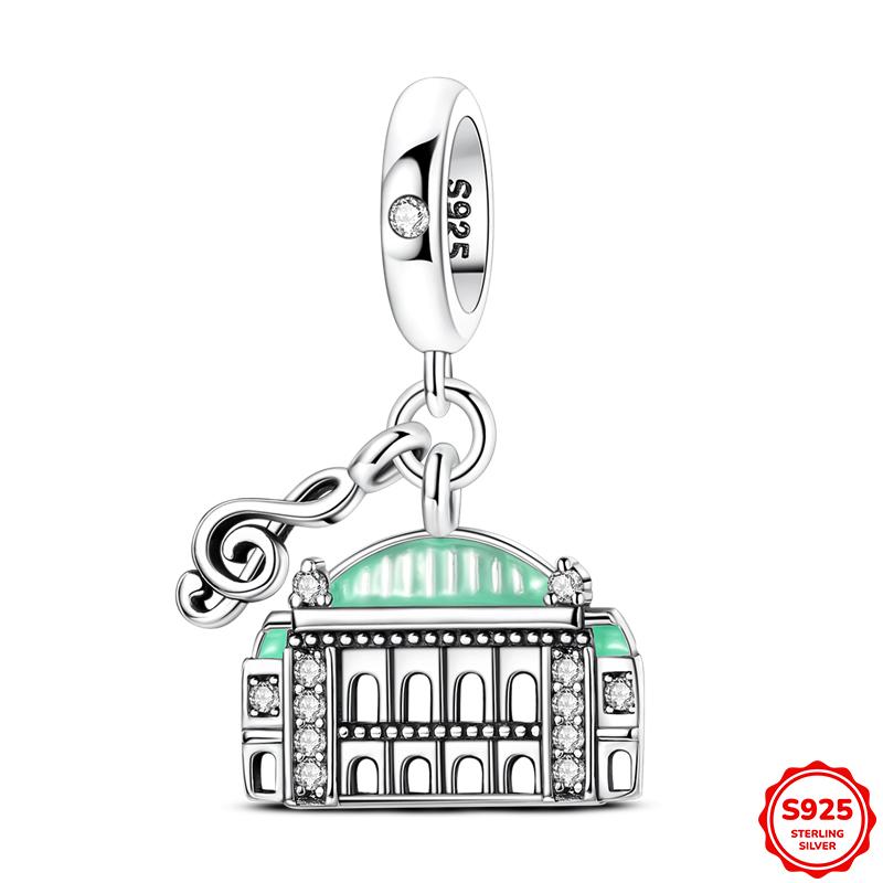 925 Silver Moments Keychain Charm Fit Original Silver Beade Ladies Gift