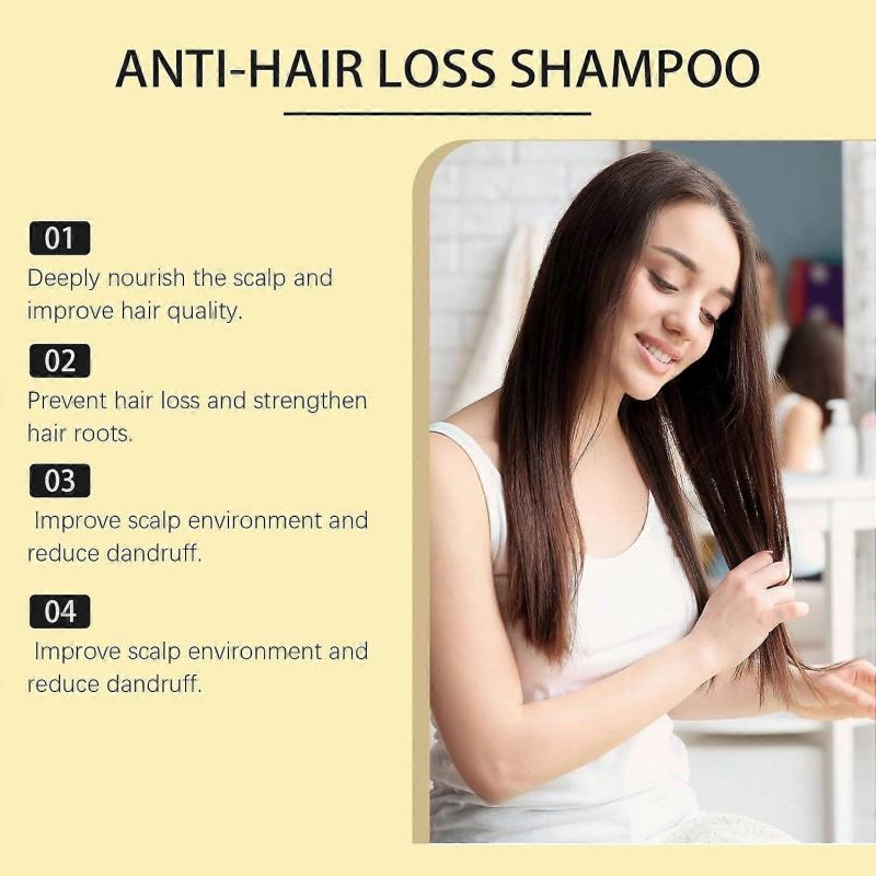 Bai Hei Ke Shampoo, Bai Hei Ke Anti-Hair Loss Shampoo, Ginseng Shampoo Oil Control, Shampoo Against Hair Loss, Multi-Purpose Volume Shampoo for All Ha