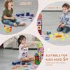 SucceBuy 121PCS Magnetic Building Blocks Set Construction Puzzle Magnetic Sheet Tiles Boys Girls Children Montessori Toys Gifts