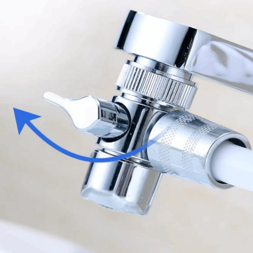 Filterable Shower Head Hangable Faucet Diverter Valve Water Tap Connector  Hair Salon