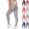 Sexy lange Hosen für Damen, Yoga, Fitness, Pfirsichhüften, Bubble-Sport-Leggings mit Taschen