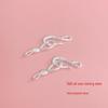 Handgefertigter S925 Sterling Silber Fischschwanz-Verschluss für DIY Schmuckherstellung - Armband & Halskette Perlenzubehör