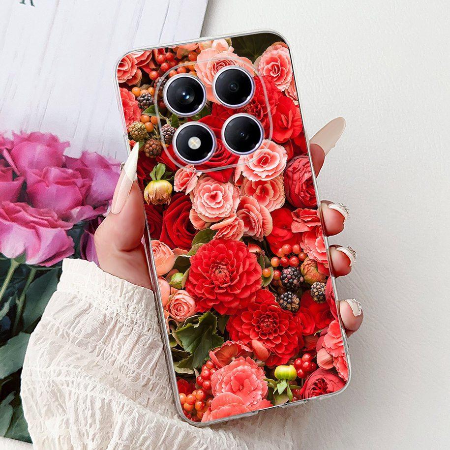 For Xiaomi Redmi Note 14 Pro Plus Case New Popular Flower Marble Soft Silicone Cover For Xiaomi Redmi Note 14 Pro Global Capinha