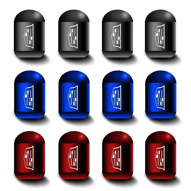 4pcs Car Wheel Tire Valve Stems Caps Accessories for Cadillac Escalade CTS CT5 XT5 XTS XLR BLS SLS STS ATS SRX Deville Tiburon zjvc48