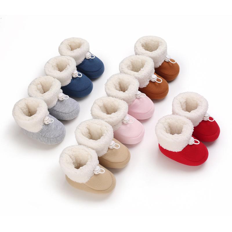 Unisex Soft Sole Snow Boots for Infants (0-1 Year)