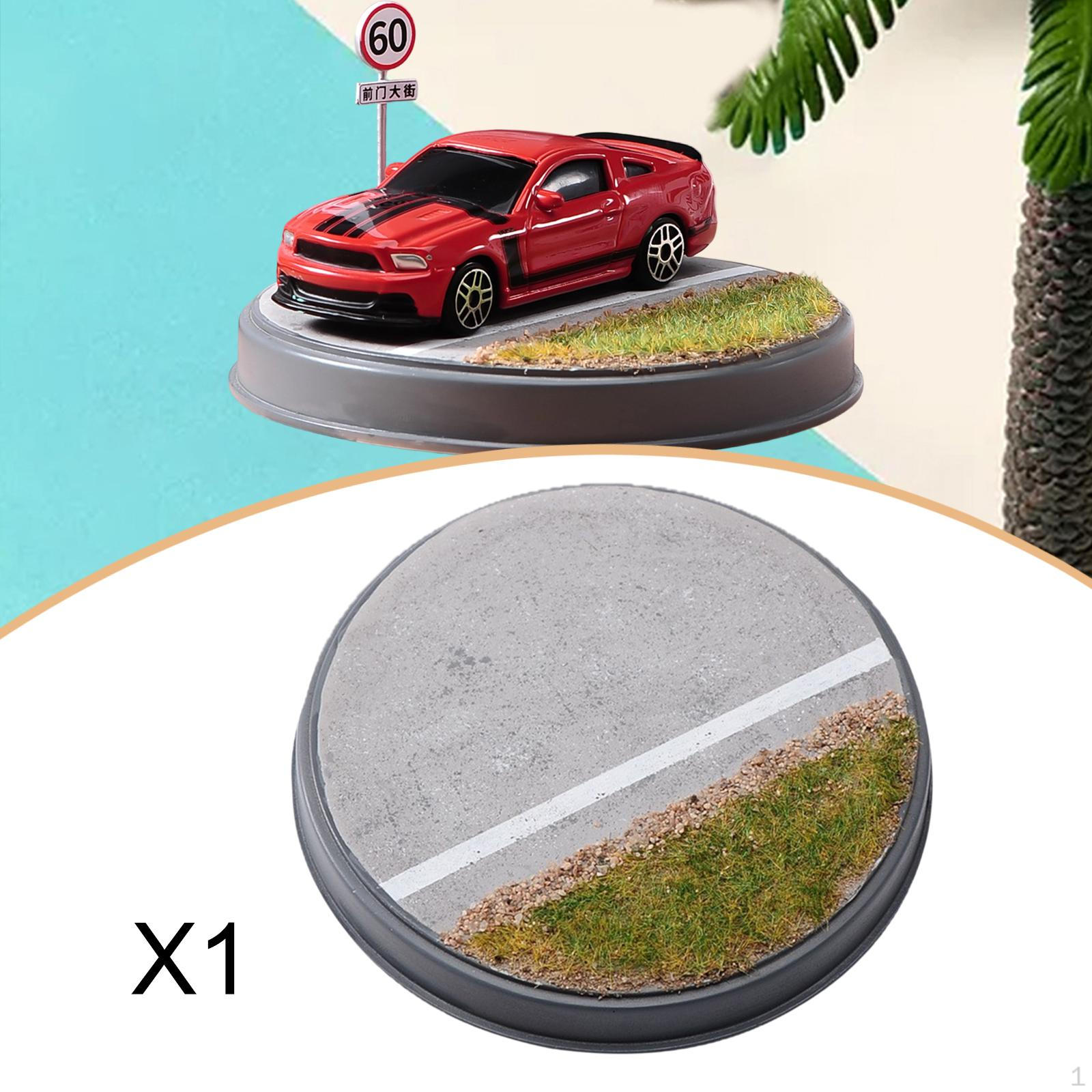 

1:64 Scale Highway Diorama Model Car Figure Display Stand Ornament Base Home Decoration Photo Prop