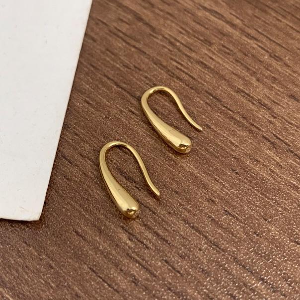 PONYKISS Minimalistyczne Kolczyki Sztyfty ze Srebra Próby 925 w Kształcie Kropli Wody dla Kobiet Impreza Korea Trendy Delikatne Mini Akcesoria