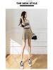 Women's High Waist Slimming Wool A-line Pleated Shorts - Autumn/Winter 2024 Collection