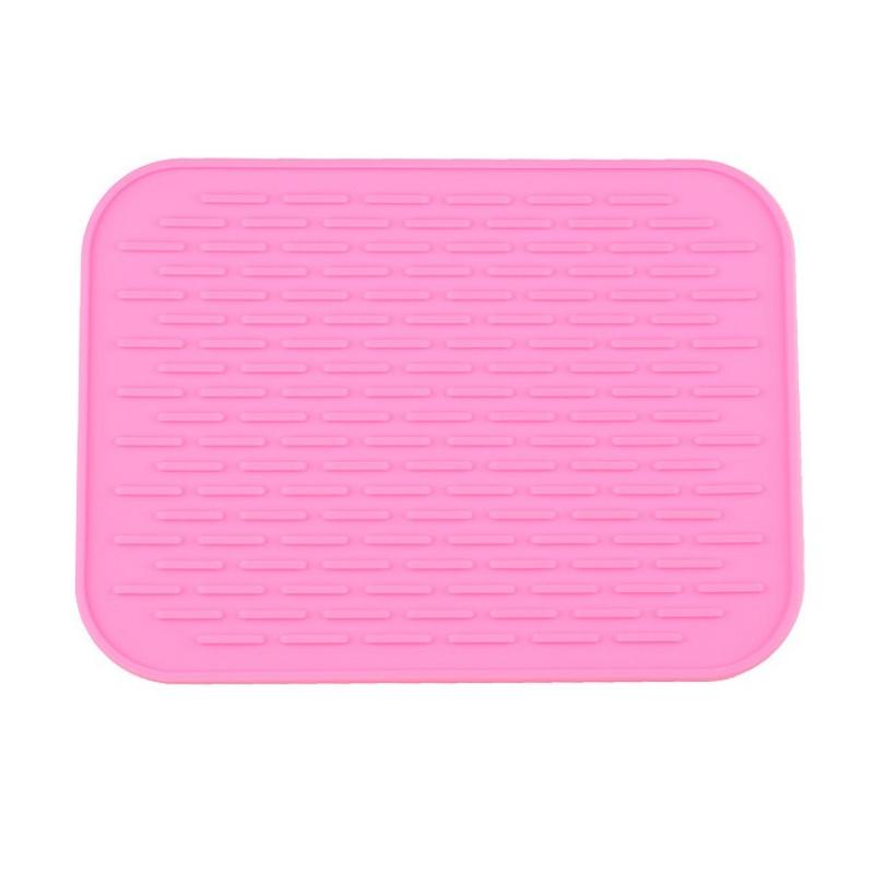 Kitchen Heat Non Slip Resistant Trivet Pot Silicone Holder Mat Tray Straightener Insulation Mats with Rich Colors