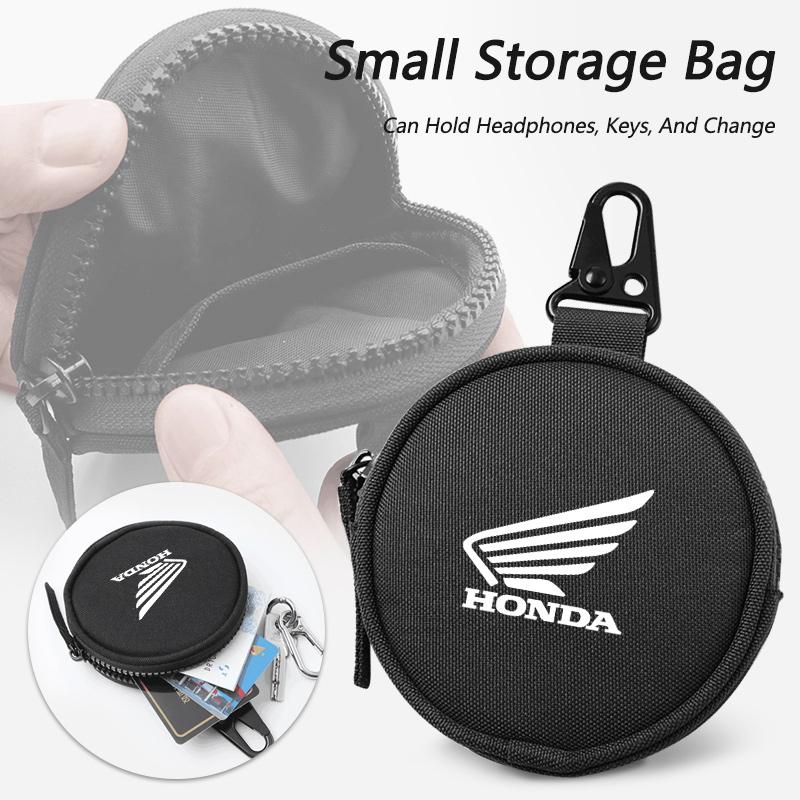 Motorcycle Logo Storage Bag Key Coin Bank Card Wallet Holder For Honda Hornet 600 250 CB500X NC750X PCV Forza 125 CB650R CBR 954 EB1