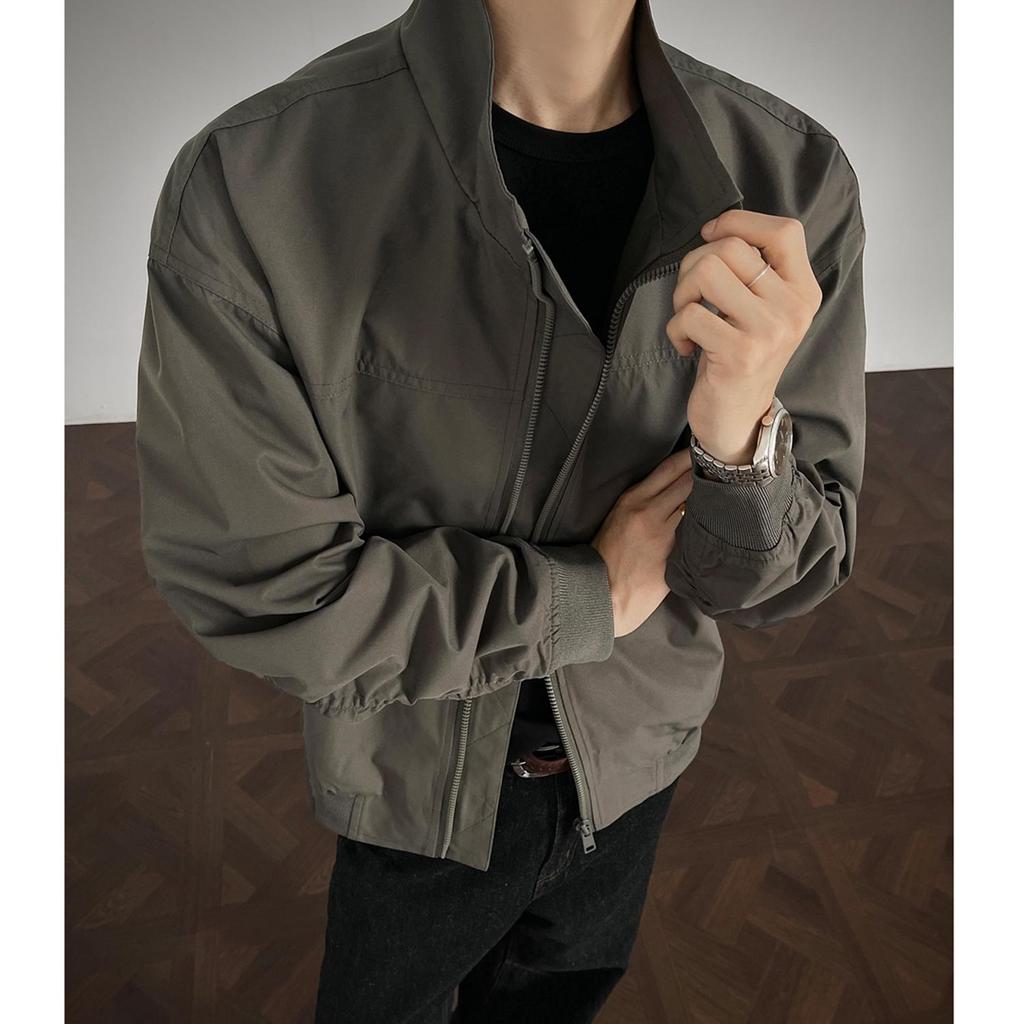 Veste de travail américaine Coach pour homme: Marque Tendance Automne, Style High Street, Top Sport à Col Montant