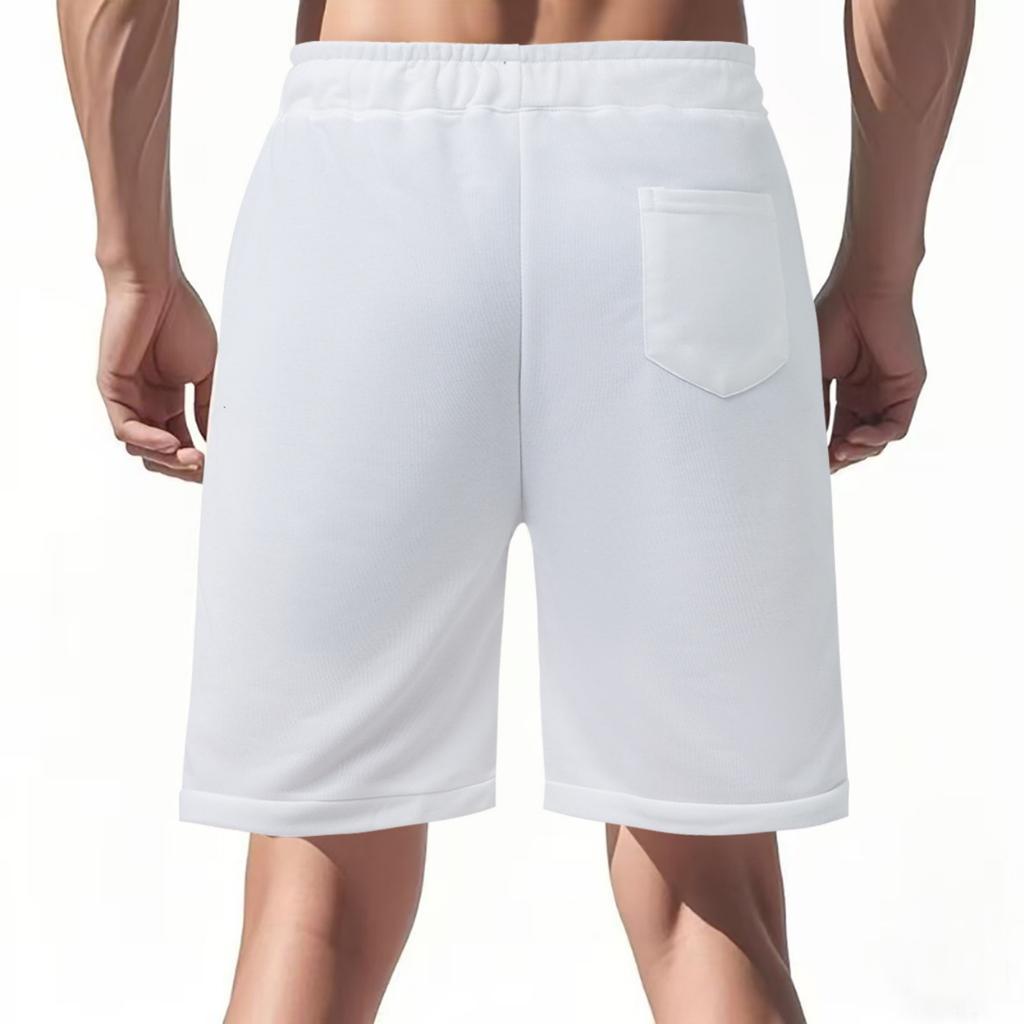Men's Ripped Loose Fit Cloth Athletic Shorts