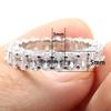 European & American Style Zircon Women's Luxury Ring, Fully Paved Diamond Engagement & Banquet Jewelry