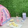 1Set Plastic Resin Doll Camping Set 1:12 Scale Miniature Tent Creative Doll Accessories  Doll House