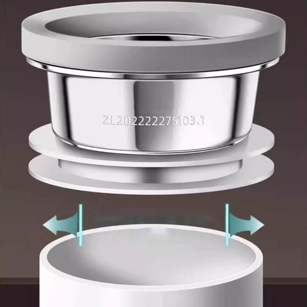 Sturdy Stainless Steel Toilet Seal Rings Bathroom Accessory for Drain Pipe Sealing Suitable for Various PVC Outlets