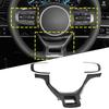 3PC Car Steering Wheel Panel Cover Trim For Kia For Sportage NQ5 2026 2026 ABS Carbon Fiber Black Steering Wheel Panel Stickers