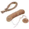100Pcs Handmade with Love Labels Hang Tags Blank Kraft Paper with 20m String