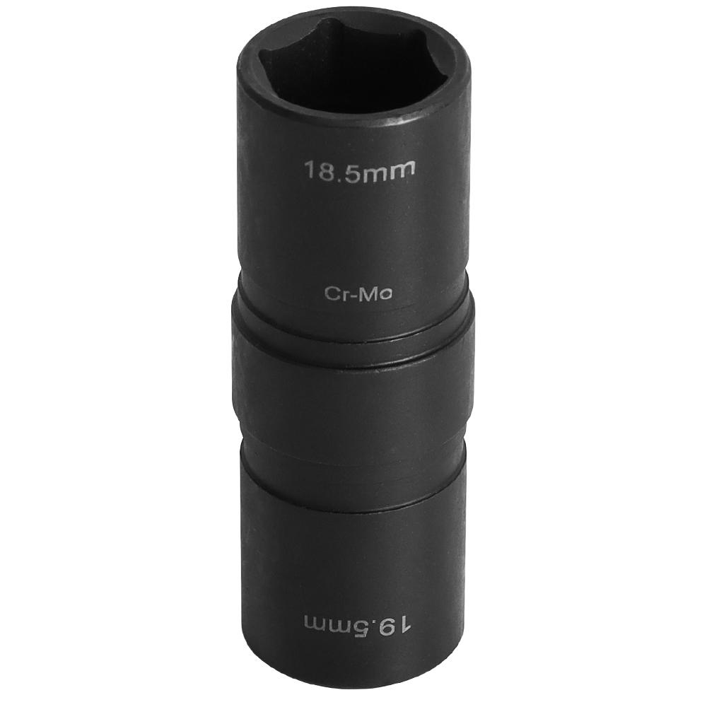 Wheel Nut Cap Removal Impact Socket Tool Tire Sleeve Tool Double Wheel Nut Socket 18.5-19.5mm For Ford 19mm Swollen Nuts