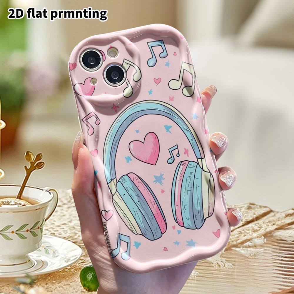 Phone Case: 2D Flat Design, Suitable for iPhone 18, 17, 16, 15, 14, 13, 12 Pro Protection, Phone Decoration, Blue and Pink Color Block, Halloween and