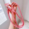 Colorful Lanyard Woven Rope Girls' Crossbody Shoulder Strap  Anti-loss Sturdy Lanyard Keychain  Four-strand Mobile Phone Lanyard
