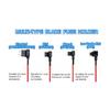 10PCS 12V MINI SMALL MEDIUM Size Car Fuse Holder Add-a-circuit TAP Adapter Micro Mini Standard ATM Blade Fuse for Cars Vans Fuse Holders1