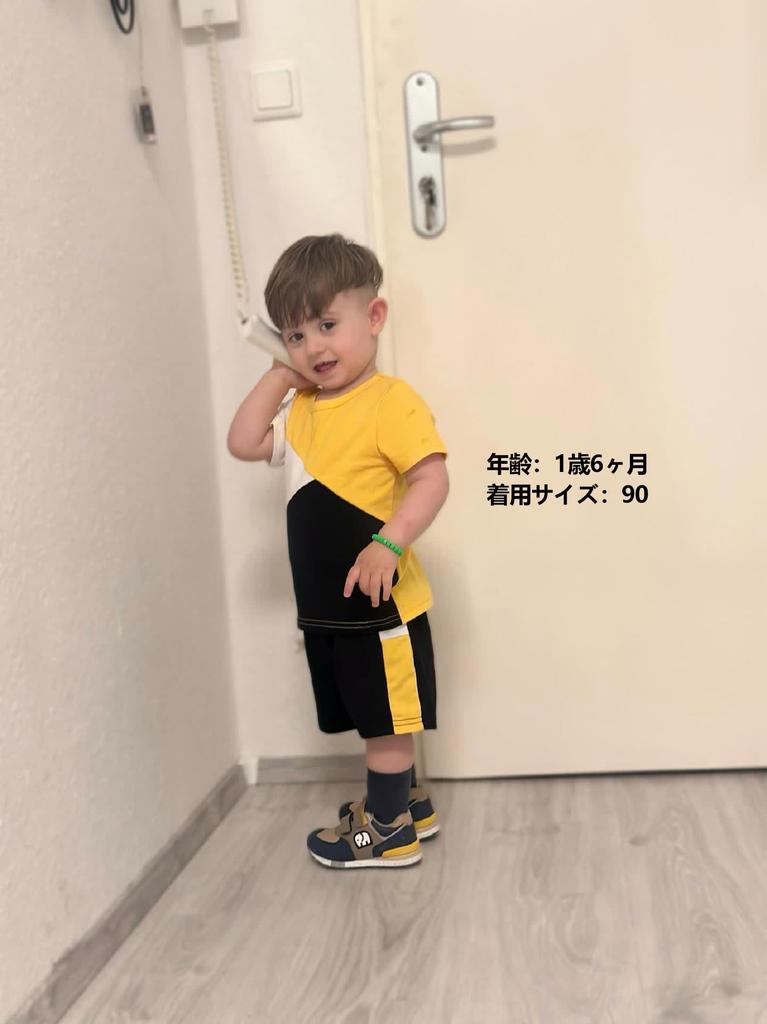 Baby Short Sleeve Top and Bottom Plain Everyday Room [Volunboy] Clothes, Boys' Setup, Summer, Children's Clothes, T-shirt, Shorts, Set, Color,