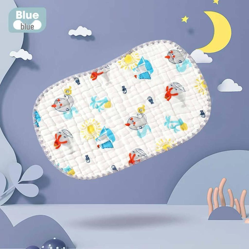 Newborn Cloud Slice Pillow: Ten-Layer Gauze, Sweat-Absorbing, Anti-Spit Milk, Head Protection Pillow