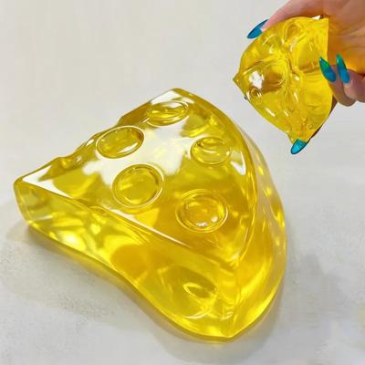 Squishy Honey Cheese Ball Fidgets Toy Super Soft Maltose Mochi Cheese Squeeze Toy Funny Anti-Stress Sensory Toy For Adults Gifts