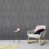 Black Gold Textured Peel and Stick Wallpaper Geometric Self Adhesive Wallpaper Removable Contact Paper for Cabinets Drawers