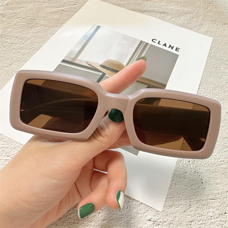 New Fashion Women Sunglasses Retro Square Eyewear Anti Uv Sunshade Sun Glasses Men\'s Classic Luxury Brand Design Uv400