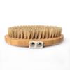 Natural Bamboo & Boar Bristle Dual Brush: Soft for Bathing, Hard for Dry Brushing, Body/Meridian Massage, Back Scrubber