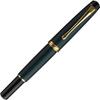 Kuretake Yume Ginga Brush Fountain Genuine Pen, Pen, Leather, Green, DAY140-15