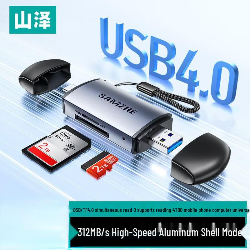 SAMZHE SCR24 USB-A/C SD/TF Card Reader