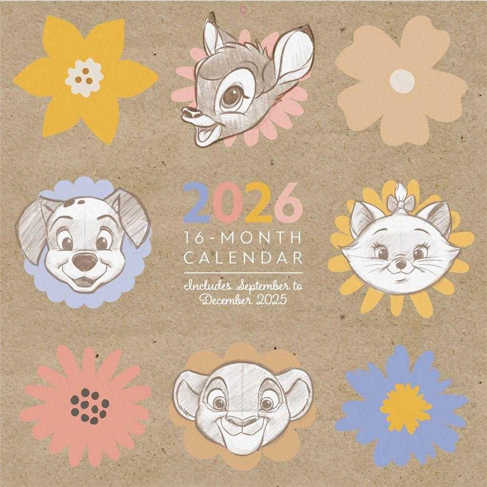 Disney Classics Artist Series 2026 Calendar
