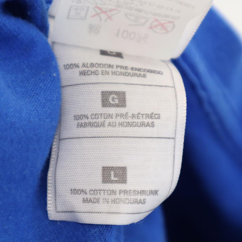 FRUIT OF THE LOOM Made In USA Back Logo Print Short Sleeve HEAVT T-shirt Men's Used