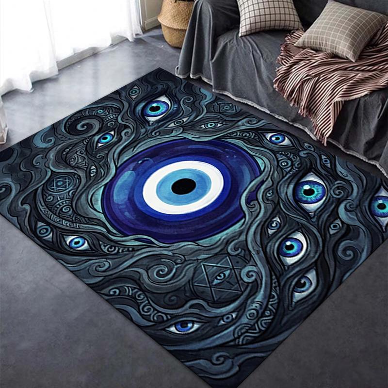 2025 New Evil Eye Carpet Rug for Living Room Bedroom Home Sofa Decoration,Kids Play Non-slip Floor Mat165