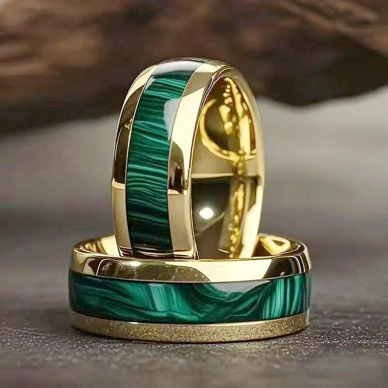 1 Stück 3D-Design tropfender Titanstahlring Herren Mode Partnerring Schmuck