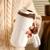 Portable Travel Mug Vacuum Coffee Bottle with Temperature Display Spill Proof Coffee  Leak Proof Tumbler Cup