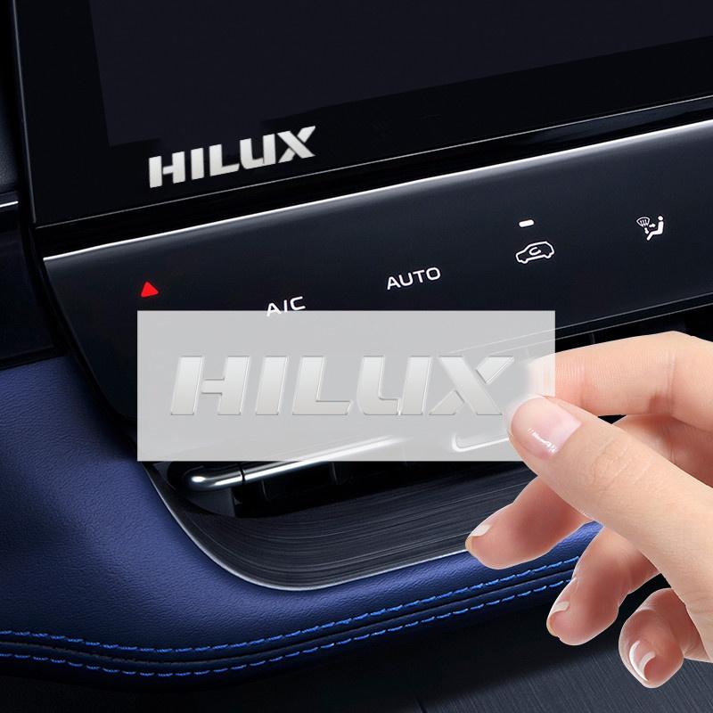 AOZ1 Car Window Wiper Stickers Metal Emblem Car Logo Sticker for Toyota Hilux Surf Vigo Revo 2017 2018 Auto Decor Accessories