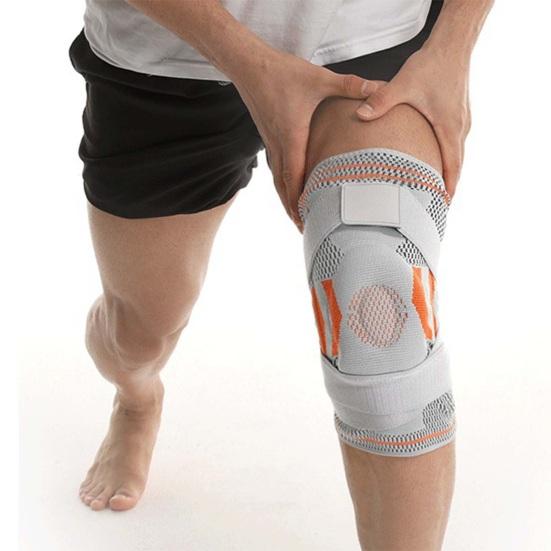 1 Pc Knee Sleeve Reduce Injuries Double Strapping Anti-collision Sweat Absorption Fitness Basketball Knee Protector Outdoor Sports