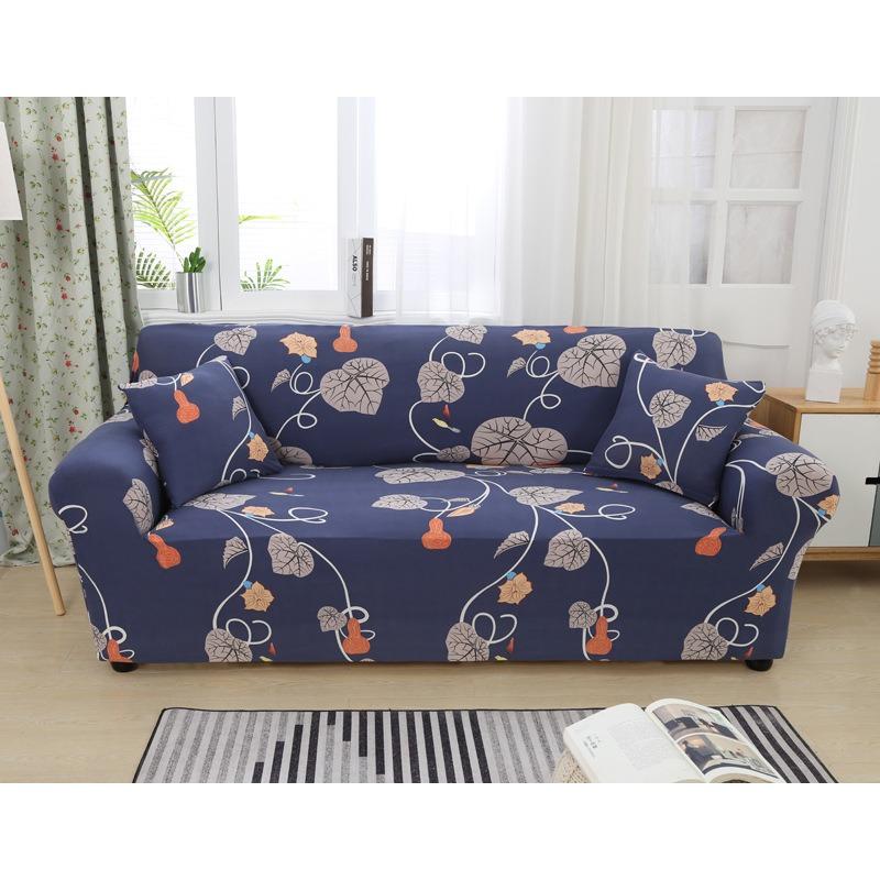 Bankhoes All-Inclusive Antislip Stretch Bankhoes Echt Leer Vintage Bankhoes Volledig Bedekkend Stof Ambacht Combinatie Bankkussen