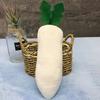 2PCS  Simulation Eggplant Plush Toy PP Cotton Filled Simulation Vegetable Pendant Fun Sale Cheap