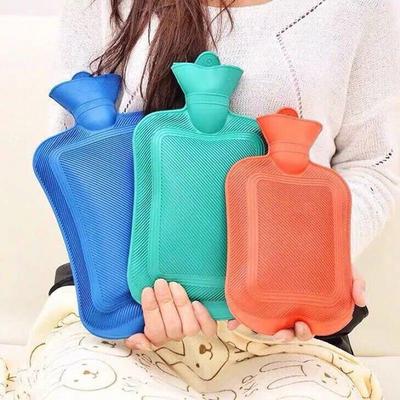 500/1000ml Water Injection Rubber Hot Water Bottle Thick Hot Water Bottle Winter Warm Water Bag Hand Feet Warmer Water Bottle