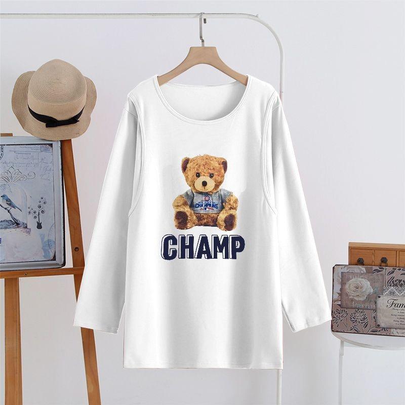 Maternity Long Sleeve Nursing Top - Stylish Spring & Autumn Wear for Postpartum and Breastfeeding Moms