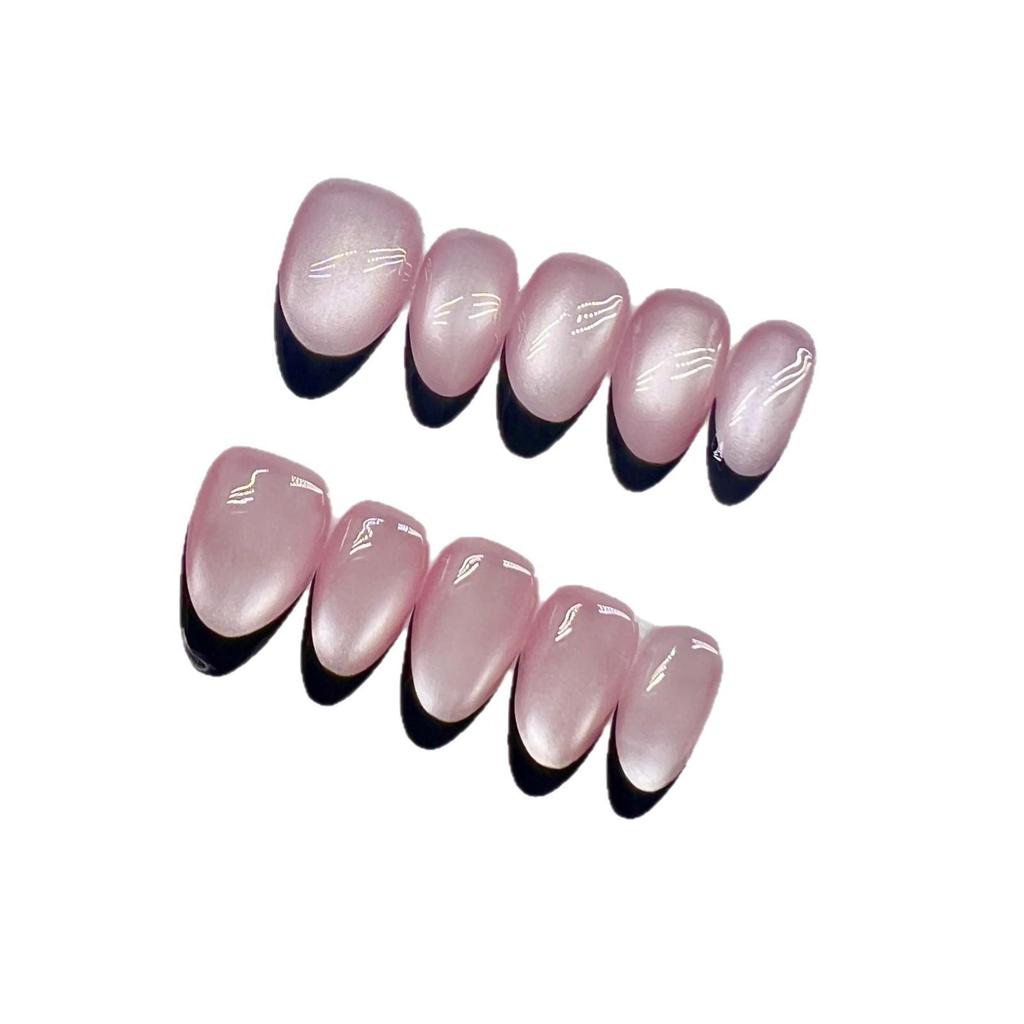 Cat Eye Solid Color Handmade Wearable Nails - Women's Stylish Nail Tips