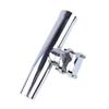 Stainless Steel Rod Holder Adjustable Boat Shielded Rubber Insert Swivel Fishing Pole