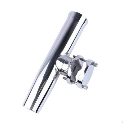 Stainless Steel Rod Holder Adjustable Boat Shielded Rubber Insert Swivel Fishing Pole
